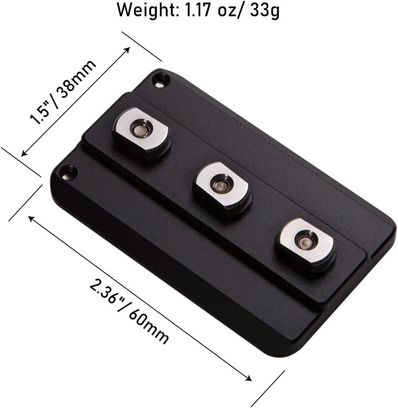 Zelnoox Arca Swiss Tripod Mount Plate,Mlok to Arca Dovetail Rail,Compatiable with ARCA/RRS Dovetail Standard,Hunting Tripod Quick Release Adapter - Image 4